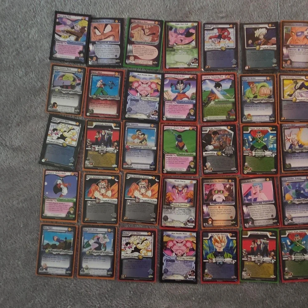 Vintage Dragon Ball Z TCG Card Lot 50ct‎ Score Saiyan Frieza Trunks Saga Sleeved